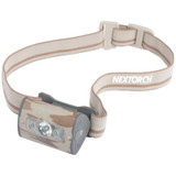 NexTorchLampe frontale, , 1*blanc+3*rougeLED, camo, boîte