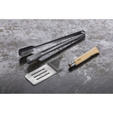 Set de barbecue, 3 pièces, Opinel, acier inoxydable/bois, boîte