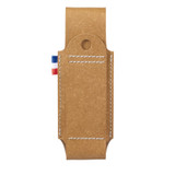 Etui, Opinel, gerecycled leer, bruin, Maat S