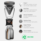 Koffiemaker, Asobu, Cold Brew, 1L, Zwart, Doos