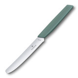 Couteau à tomates/de table, Victorinox, Swiss Modern, 2pcs, sage, bl
