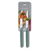 Couteau à pizza/steak, Victorinox, Swiss Modern, 2pcs, sage, bl