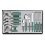Bestekset 24-delig, Victorinox, Swiss Modern, salie, doos