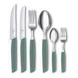 Set de couverts 24 pièces, Victorinox, Swiss Modern, sage, boîte