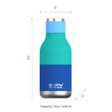 Thermosfles, Asobu, Urban, pastel blauw, 460ml