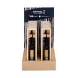Zakmes display 8st, Opinel Luxury, N°08 Oak Black, kist