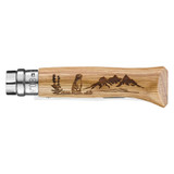 Couteau de poche N°08 Marmot, Opinel Gravures, rvs/out, virobloc