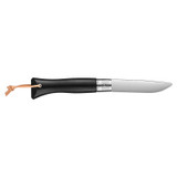 Couteau de poche Néo6 Ebony, Opinel, acier inoxydable/ébène, Opiflex