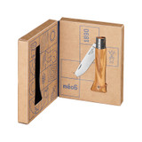 Couteau de poche Néo6 Bois d'olivier, Opinel, acier inoxydable/bois d'olivier, Opiflex