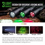 Multi-light hunting set, Nextorch, 3-in-1,  18650 Li-lion