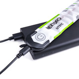 Bracelet LED de sécurité, Nextorch, rechargeable, vert/blanc