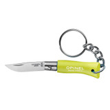 Couteau de poche, Opinel, n°2, acier inoxydable/vert anis, porte-clés Couteau de poche, Opinel, n°2, acier inoxydable/vert anis, porte-clés