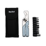 Multitool, Nextool, Clé W2, 8f, kit d'embouts 10pcs, bleu, boîte