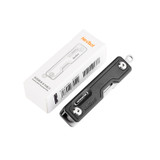 Couteau de poche, Nextool, multi-usages, 10f, acier inoxydable, noir, boîte