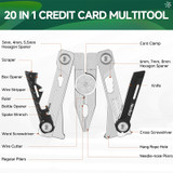 Multitool, Nextool, Silver Blade EDC, 14f, RVS, doos