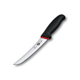 Uitbeenmes, Victorinox, Dual grip, zwart/rood, gebogen, 15cm