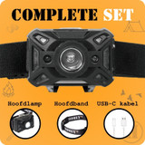 Hoofdlamp, Homey's, Axel, 250 lm, USB-C oplaadbaar, doos