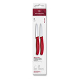 Eplucheur 2pcs, Victorinox, Swiss Classic, rouge, 8cm, boîte Eplucheur 2pcs, Victorinox, Swiss Classic, rouge, 8cm, boîte