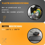 Planche à découper, Homey's, noir, fibre de bois, 440 x 325 mm, pochette