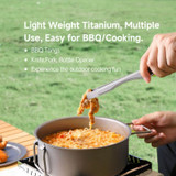 Multifunct. BBQ-tang, Nextool, 4 functies, titanium, doos