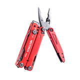 Multitool, Nextorch, PIONEER V2, 14f, rvs, rood, glasbreker