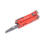 Multitool, Nextorch, PIONEER V2, 14f, acier inoxydable, rouge, brise-vitre