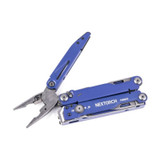 Multitool, Nextorch, PIONEER V2, 14f, rvs, blauw, glasbreker