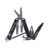 Multitool, Nextorch, PIONEER V2, 14f, acier inoxydable, noir, brise-vitre