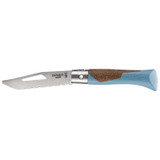 Couteau de poche Néo7 Alpine, Opinel, bleu glacier, acier inoxydable/PP, carte