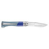 Couteau de poche N°09 Ocean, Opinel, bleu, acier inoxydable/polyamide, carte