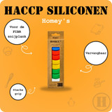 Rubber hoekjes voor snijplank, Homey's, FIBR, HACCP, 5x4st