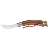 Champignonzakmes N°08, Opinel, rvs/zwart walnoothout, kist
