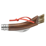 Champignonzakmes N°08, Opinel, rvs/zwart walnoothout, kist