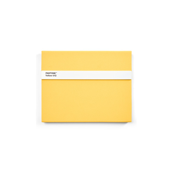 Blanco notitieboekje, Pantone, met pen, Yellow 012C