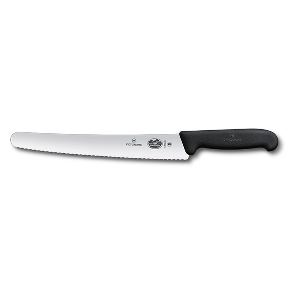 Couteau à pâtisserie, Victorinox, Fibrox, lame ondulée, 26cm
