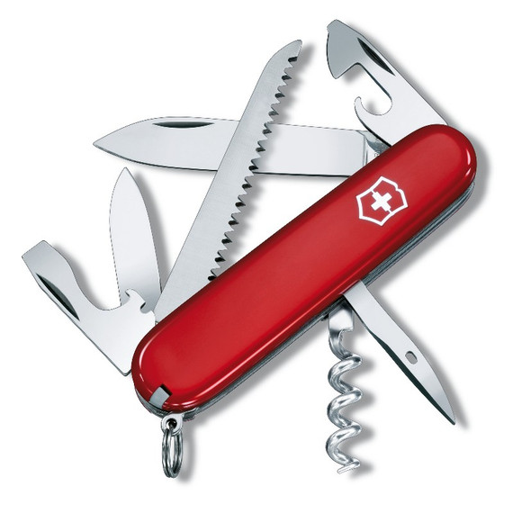 Couteau de poche, Victorinox, Swiss Army, Camper, 13 fonctions 