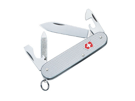 Zakmes, Victorinox, SwissArmy, Cadet, 9funct., zilver alox