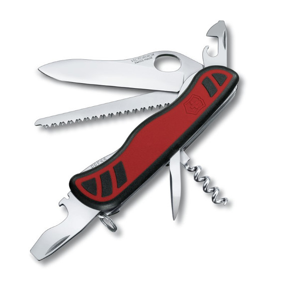 Couteau de poche, Victorinox, Forester, 10funct, 2Lock,1Hand,red+soft