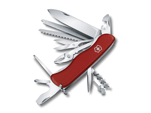 Couteau de poche, Victorinox, WorkChamp, 21funct., 2 serrures, rouge