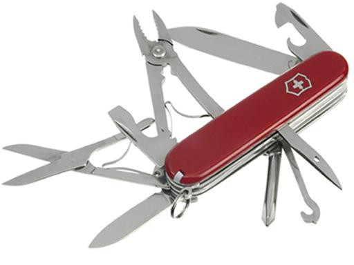 Couteau de poche,Victorinox,SwissArmy,De luxe Tinker,16funct.,rouge