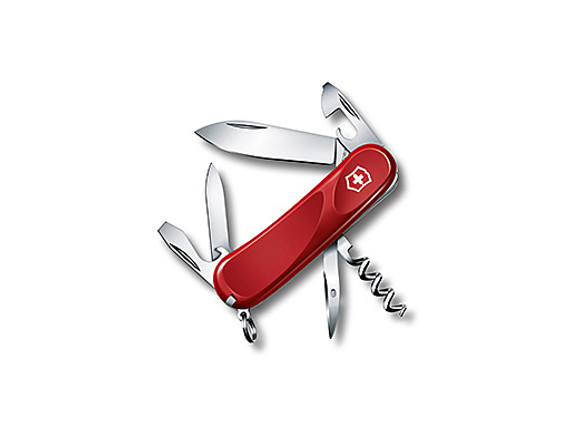 Couteau de poche, Victorinox, Evolution10, 13 fonctions, cadenas, rouge