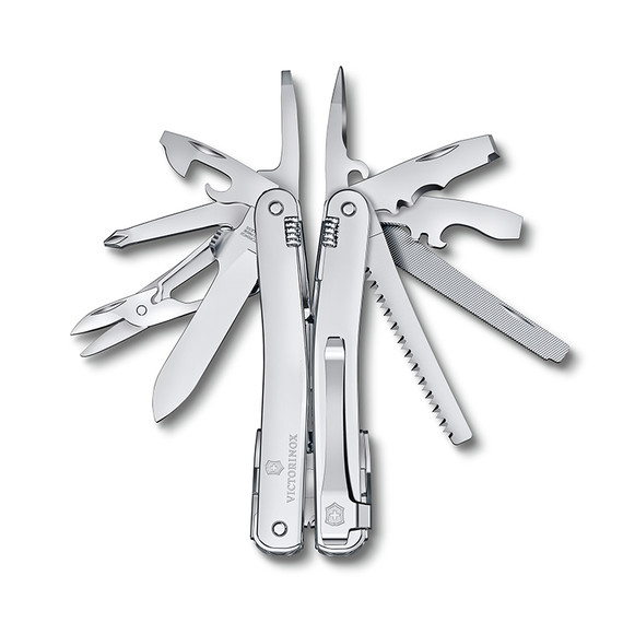Multitool, Victorinox, Swiss Tool Spirit MX Clip, zilver, bl Multitool, Victorinox, Swiss Tool Spirit MX Clip, zilver, bl