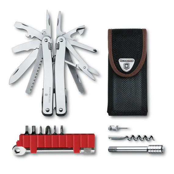 Multitool, Victorinox, Swiss tool Spirit X + Ratchet, doos