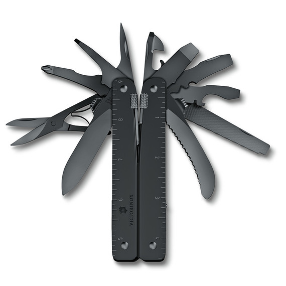 Multitool, Victorinox, Swiss Tool MXBS, noir, boîte