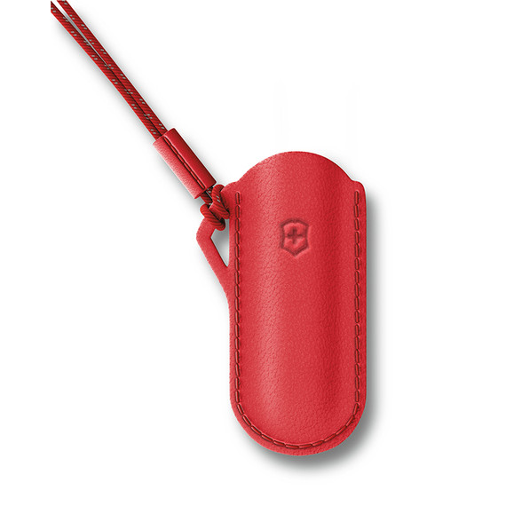 Etui pour couteau de poche, Victorinox, Style Icon, cuir, avec cordon