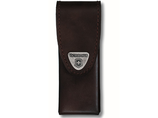 Riemetui voor SwissToolSpirit, Victorinox, bruin leer, lus
