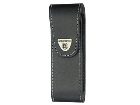 Riemetui voor SwissToolPlus, Victorinox, zwart leer, lus