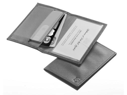 Etui pour SwissCard, Victortorinox, simili-cuir noir