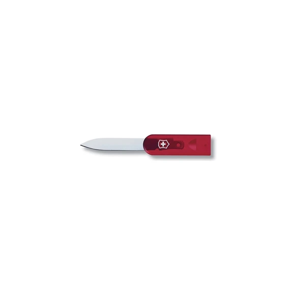 Mesje/briefopener voor SwissCard, Victorinox, rvs/rood