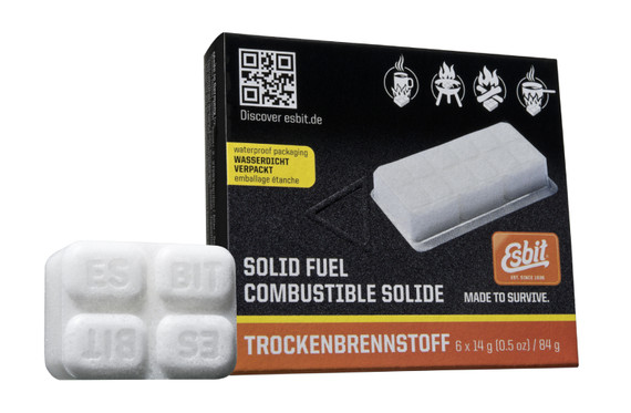 Solid Fuel tabletten, Esbit, 6 stuks, 14GR, doos
